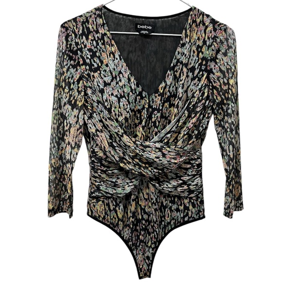 BEBE MESH PRINTED BODY SUIT - Picture 1 of 15